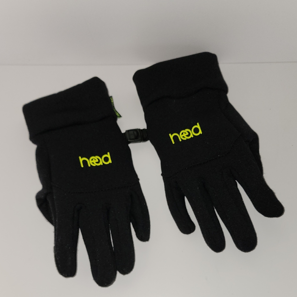 Head Sensatec Black Gloves with Neon Logo